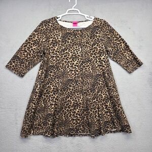 Torrid x Betsey Johnson Top Women Plus Size 2X Coquette Animal Print Flowy Tunic